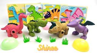 Learn Dinosaurs with Dinosaur Puzzles and Toys | Educational Videos for Kids | Shinee