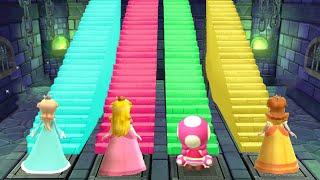 Mario Party 10 Minigames - Rosalina vs  Daisy vs Peach vs Toadette (Master Cpu)