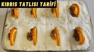 KIBRIS TATLISI TARİFİ  KIBRIS TATLISI NASIL YAPILIR BİREBİR ÖLÇÜLÜ ŞERBETLİ KIBRIS TATLISI YAPIMI