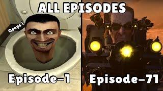 Skibidi toilet all episodes (1-71) | 60 FPS | G-man toilet is back | Episode 72 ?