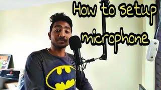 how to setup a microphone