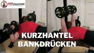 Bankdrücken mit Kurzhanteln