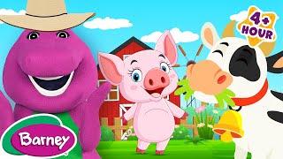 Old Mcdonald Had A Farm | Animals and Pets for Kids | NEW COMPILATION | Barney the Dinosaur