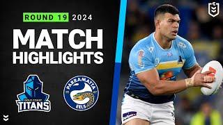 NRL 2024 | Titans v Eels | Match Highlights