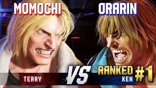 SF6 ▰ MOMOCHI (Terry) vs ORARIN (#1 Ranked Ken) ▰ High Level Gameplay