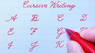 Cursive writing A to Z | Cursive ABCD | Cursive handwriting practice | English capital letters ABCD