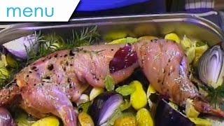 Panierte Scholle - Geschmortes Kaninchen - Marzipan-Rosinen-Dessert - Silent Cooking #20