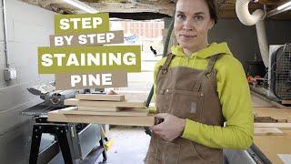 Step By Step Process for Staining Pine Wood