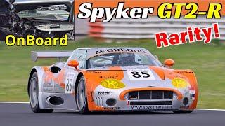 Ex-Le Mans Spyker C8 GT2-R + Onboard - The rare Dutch racing car is tested at the Misano circuit 