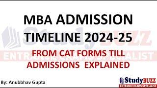 MBA Admission Timeline 2024-25: Month by Month update