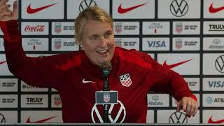 USWNT HEAD COACH EMMA HAYES talks prior Argentina's game