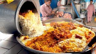 THE BEST CHICKEN BIRYANI IN KARACHI PAKISTAN | HUGE BIRYANI MAKING AT PAKISTANI STREET FOOD