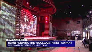 Transforming Woolworth restaurant into theatre