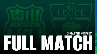  LIVE | Sassuolo-Lecce | Coppa Italia Primavera 24/25