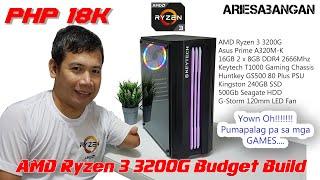 Php 18K AMD Ryzen 3 3200G Budget Build | ARIESABANGAN