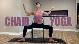 20 Minutes Chair Yoga for Flexibility, Strength, and Mobility || Weight Loss and Brain Health