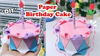 Cách làm bánh kem sinh nhật bằng giấy/ DIY paper Birthday Cake/ Liam Channel