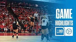 Purdue at Nebraska | Highlights | Big Ten Volleyball | 10/11/2024