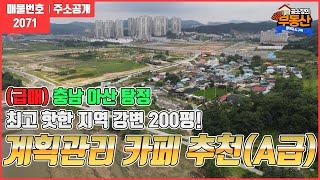 21.3.2계약완료[탕정 강변 카페로~] 아산 탕정 개발지  중심  핫플레이스~~강변도로 접한 토지!!카페&레스토랑 요식업 좋은곳 아산탕정부동산/땅땅부동산TV~
