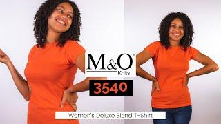 M&O 3540 Women's Deluxe Blend T-shirt | T-shirt.ca