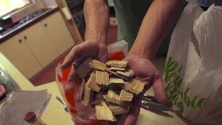 How to prepare hickory wood chips for smoking