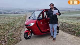 Driving a car is so expensive, ride a cabin scooter Cruise driving from electric scooter Futura E...