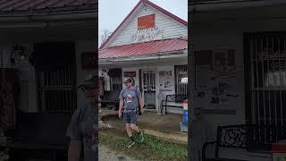 Squid denied a cold Gatorade. Caperton's Old South Store on the Pinhoti Trail. #hiking #pinhoti