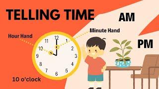 Learn to Tell Time in Minutes and Hours | The Super Fun Way to Tell Time for Kids |  Kids Learning