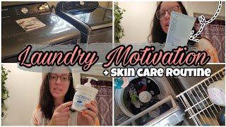 Cleaning Motivation | Laundry Routine | Skincare Routine Busy Mom of 4