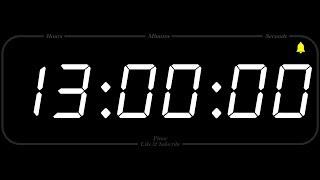 13 Hour - TIMER & ALARM - 1080p - COUNTDOWN