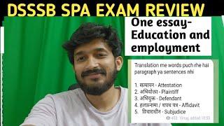 1st June TIER 2 DSSSB SPA mains  MORNING SHIFT EXAM ANALYSIS| DSSSB EXAM Review|#dsssb #dsssb2024