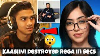 Kaashvi Destroyed Rega in Secs | Rega on Elvish Yadav 