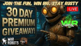 War Robots Livestream: 30-Day Premium Giveaway + Live Task Help & Gameplay