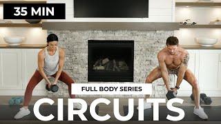 35 Min Full Body CIRCUITS with Dumbbells (Strength Training) | FULL BODY Series 15