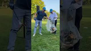 Müllsammelaktion im Englischen Garten 