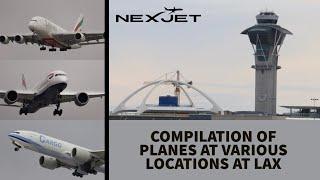 Compilation of Planes at Various Locations at LAX