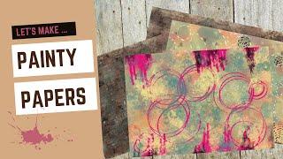 PAINTY PAPERS FOR BACKGROUNDS  - FOR TRADITIONAL & DIGITAL ARTISTS #artjournaling