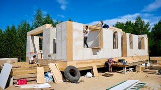 How to build a house in 3 days. Fast construction technologies