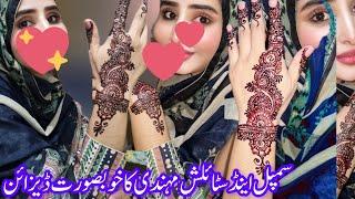 Simple & stylish back hand mehndi design || Easy Arabic Mehndi Design || Beautiful mehndi design