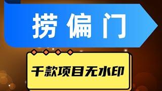 千款捞偏门小本创业小项目，总有一款适合你【无水印】