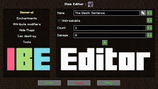 Minecraft IBE Editor Mod Showcase. Make Crazy Weapons and Items - Voidatron