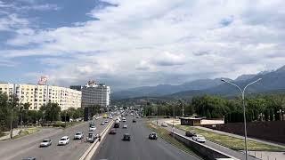 Любимый город Алматы. Проспект Аль - Фараби. 9 августа 2023. Kazakhstan. Almaty. August 2023