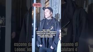 Fedez e Chiara paparazzati fuori dalla festa festa del figlio Leone