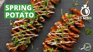 Spring Potato Recipe | Tornado Potato | Snack Recipes | How to make Spring Potato at home | Cookd