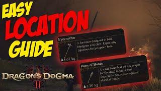 EASY LOCATION GUIDE for MISTY MARSHES(Two Great Fighter/Warrior Weapons) | Dragon's Dogma 2