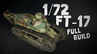 Tiny WW1 Tank ! Flyhawk 1/72 FT 17