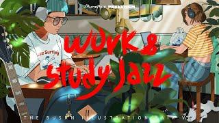 [𝙗𝙪𝙘𝙧𝙚𝙥𝙪 x 𝙈𝙊𝙉𝙆𝙀𝙔𝘽𝙂𝙈] Relaxing Piano Jazz for work, study, read️ (The Busan Illustration Fair V.5)