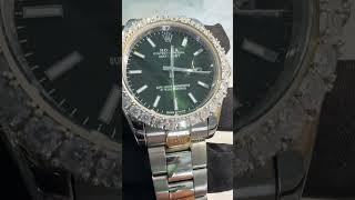 Moissanite Wrist Watch for Men's Iced Out Hip Hop Watches #watch #diamond #shorts #shortvideo #fyp