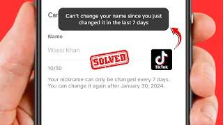 How to Change TikTok Name Before 7 Days / How to Change Your TiKtok Name Without Waiting 7 Days 2024