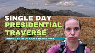 Solo Hiking a Presidential Traverse in the White Mountains:  Did not go as planned